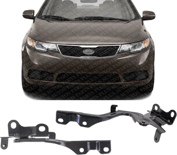 Set of 2 Front Hood Hinge Steel Right Passenger & Left Driver Side Direct Replacement Compatible with 2010-2013 Kia Forte KI1236115 KI1236116 791201M000 791101M000