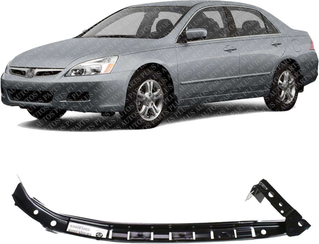 Front Bumper Cover Beam Bracket Left Driver Side Direct Replacement Compatible With 2003-2007 Honda Accord HO1026104 HO1066112 71190SDAA10 71190SDAA00