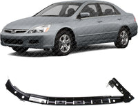 Front Bumper Cover Beam Bracket Left Driver Side Direct Replacement Compatible With 2003-2007 Honda Accord HO1026104 HO1066112 71190SDAA10 71190SDAA00