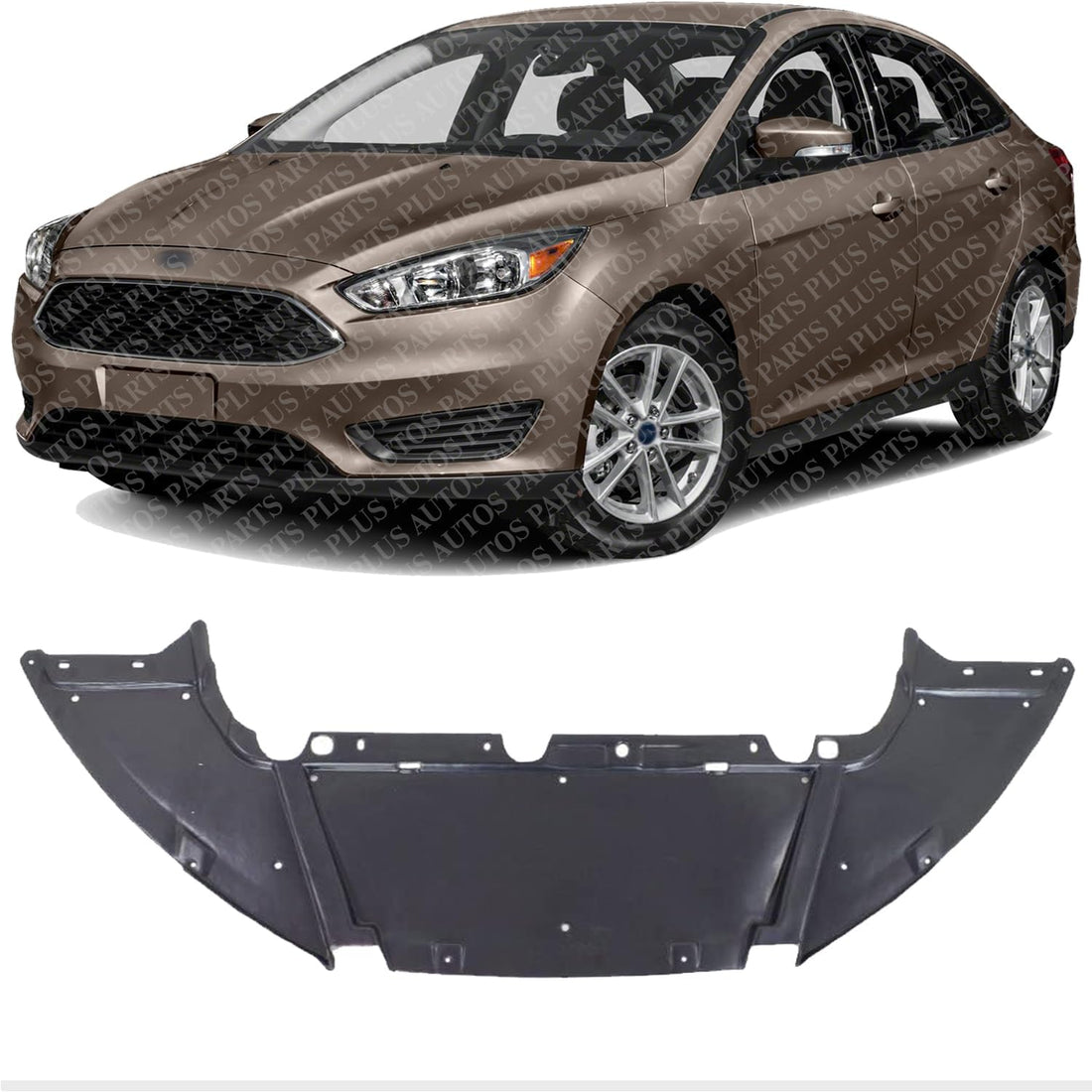 Front Engine Splash Shield Under Cover Direct Replacement Compatible with 2012-2018 Ford Focus FO1228119 CP9Z8310A
