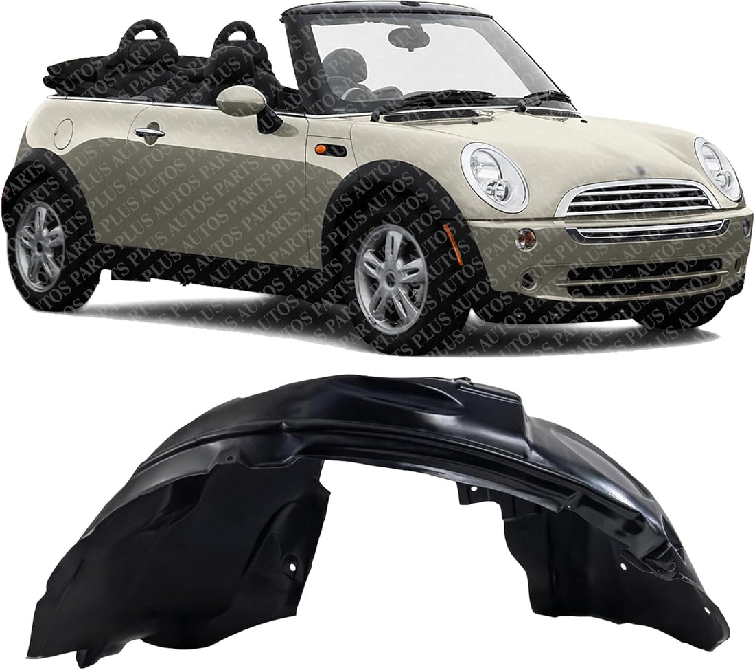 Front Fender Liner Right Passenger Side Direct Replacement Compatible With 2002-2008 Mini Cooper MC1249101 51711486197
