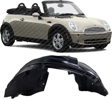 Front Fender Liner Right Passenger Side Direct Replacement Compatible With 2002-2008 Mini Cooper MC1249101 51711486197
