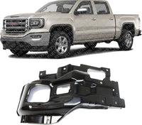 Front Bumper Impact Bar Bracket Steel Direct Replacement Compatible With 2015-2019 GMC Sierra 2500HD 3500HD GM1066201 23178908