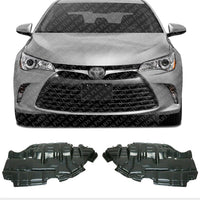 AUTOS PARTS PLUS Set of 2 Front Engine Splash Shield Under Cover Left Driver & Right Passenger Side Direct Replacement Compatible with 2015-2017 Toyota Camry TO1228205 TO1228204 5144106220