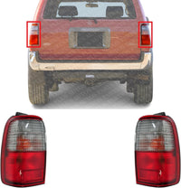 Set Of 2 Tail Light Assembly Plastic Left Driver & Right Passenger Side Direct Replacement Compatible With 1996-1997 Toyota 4Runner TO2800122 TO2801122 8155035120 8156035120