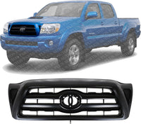 Front Grille Assembly Paintable Shell And Insert Plastic Direct Replacement Compatible With 2005-2010 Toyota Tacoma TO1200279 5310004370C0