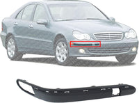 Front Bumper Molding Primed Right Passenger Side Direct Replacement Compatible With 2001-2007 Mercedes Benz C-Class MB1059104 2038852221