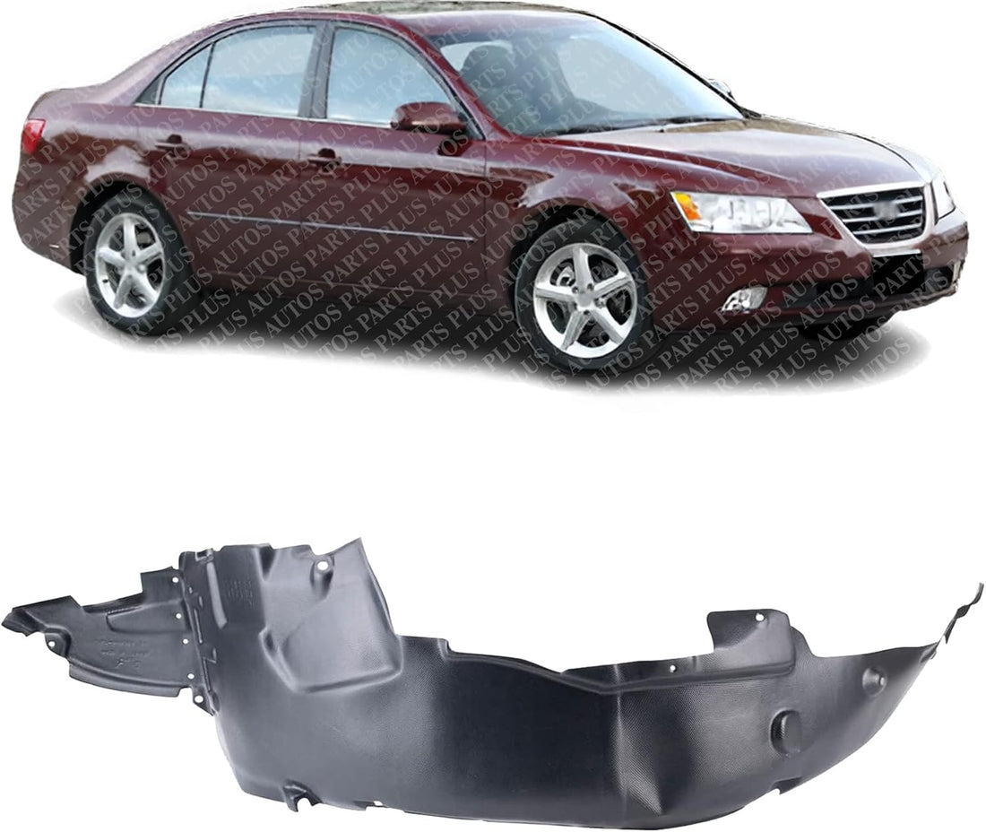 Front Fender Liner Right Passenger Side Direct Replacement Compatible With 2009-2010 Hyundai Sonata HY1249115 868120A800