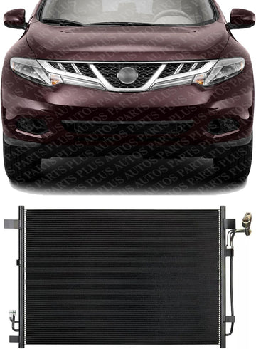 Front A/C Condenser Aluminum Core Direct Replacement Compatible With 2009-2014 Nissan Murano / 2011-2017 Quest NI3030166 921101AA0A