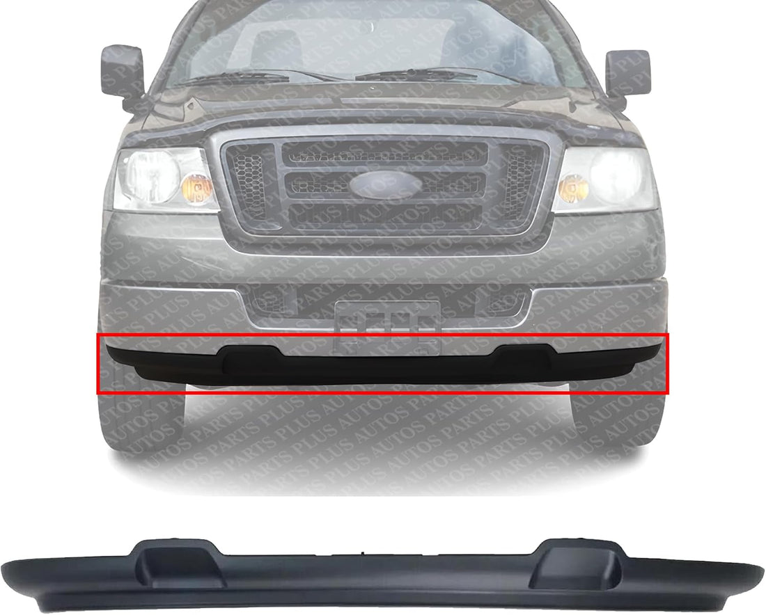 Front Bumper Lower Valance Spoiler Primed Plastic Without Fog Light Holes Direct Replacement Compatible With 2004-2005 Ford F-150 FO1095205 4L3Z17626AAB