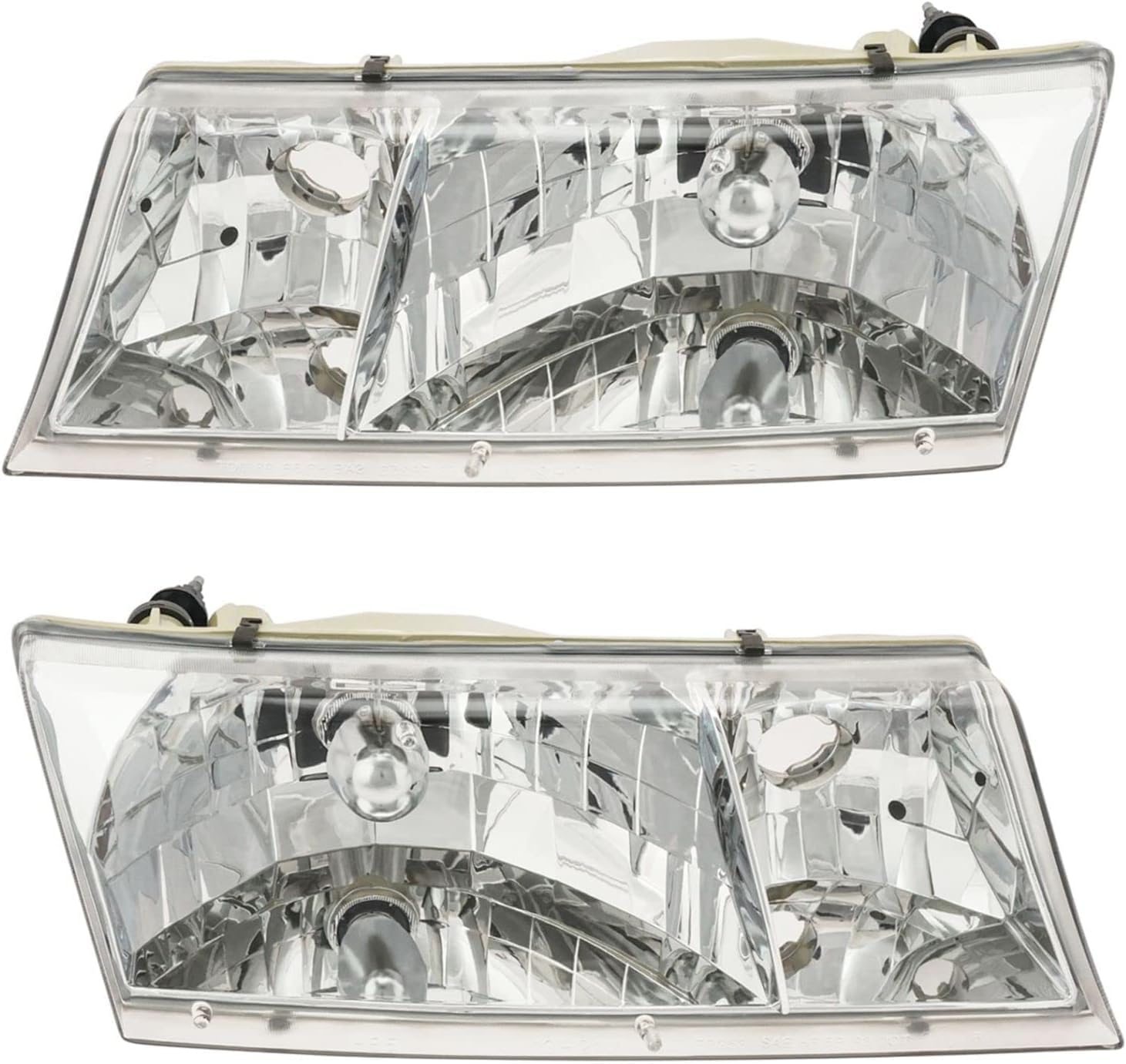 Set Of 2 Front Headlight Assembly Right Passenger & Left Driver Side Direct Replacement Compatible With 1998-2002 Mercury Grand Marquis FO2503149 FO2502149 YW3Z13008BB YW3Z13008CB