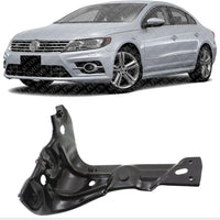 Front Fender Supports Steel Left Driver Side Direct Replacement Compatible With 2009-2017 Volkswagen CC / 2009-2010 Passat CC VW1244103 3C8821141