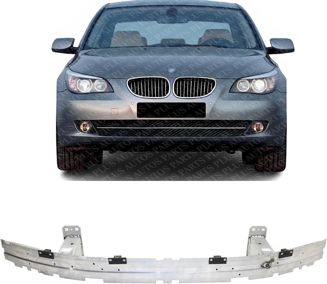 Front Bumper Reinforcement Aluminum Direct Replacement Compatible With 2004-2010 BMW 5-Series BM1006122 51117148585