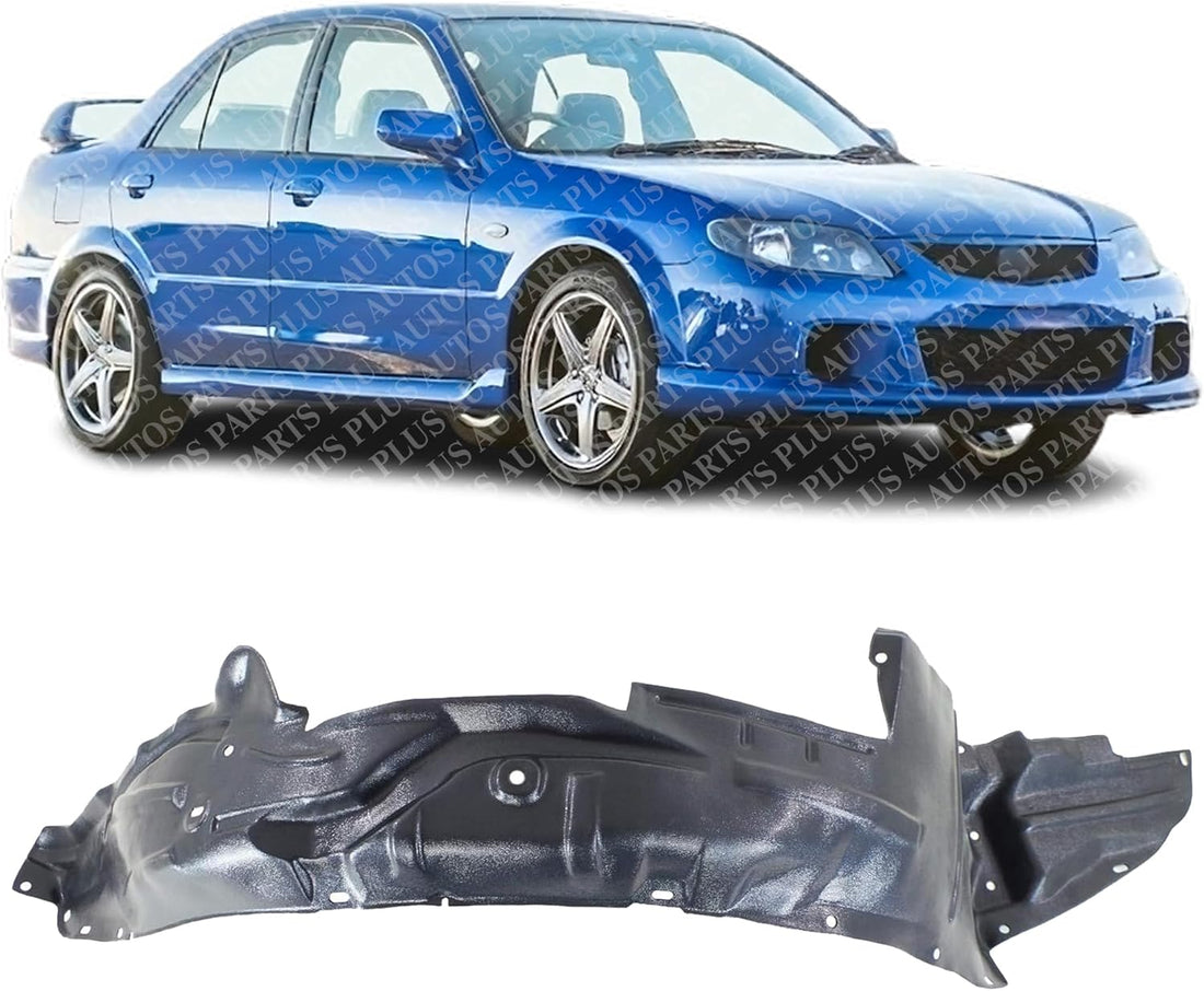 Front Fender Liner Right Passenger Side Direct Replacement Compatible With 2002-2003 Mazda Protege / Protege5 MA1249113 B30P56130A
