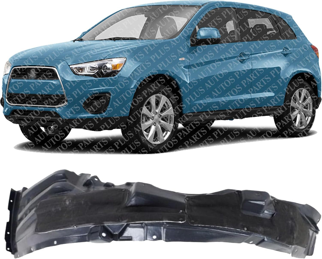 Front Fender Liner Left Driver Side Direct Replacement Compatible With 2014 Mitsubishi Outlander MI1248128 5370B877 5370B007