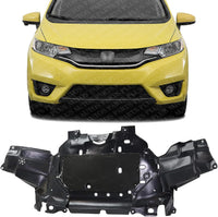 Front Engine Splash Shield Under Cover Plastic Direct Replacement Compatible with 2016-2017 Honda Fit HO1228155 74110T5B900-PFM