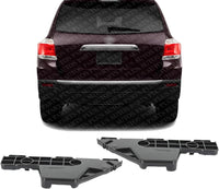 Set of 2 Rear Bumper Front Section Support Bracket Plastic Left Driver & Right Passenger Side Direct Replacement Compatible with 2008-2013 Toyota Highlander TO1143104 TO1142104