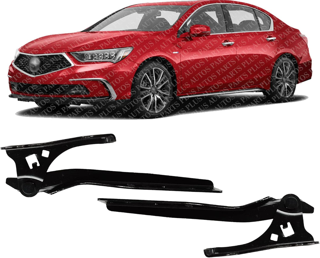 Set Of 2 Front Hood Hinge Steel Right Passenger & Left Driver Side Direct Replacement Compatible With 2013-2022 Acura ILX AC1236113 AC1236114 60120TX6A00ZZ 60170TX6A00ZZ