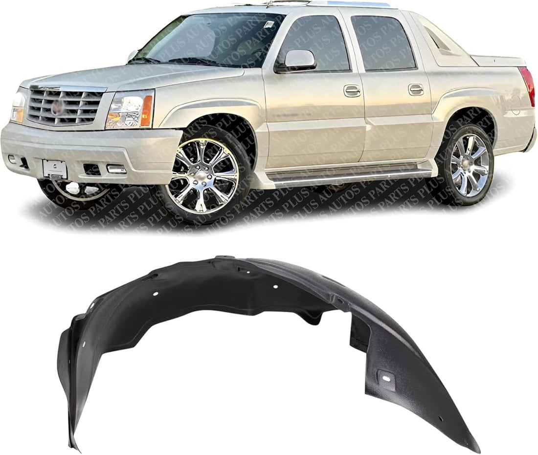 Front Fender Liner Left Driver Side Direct Replacement Compatible With 2002-2006 Cadillac Escalade GM1250111 93441154