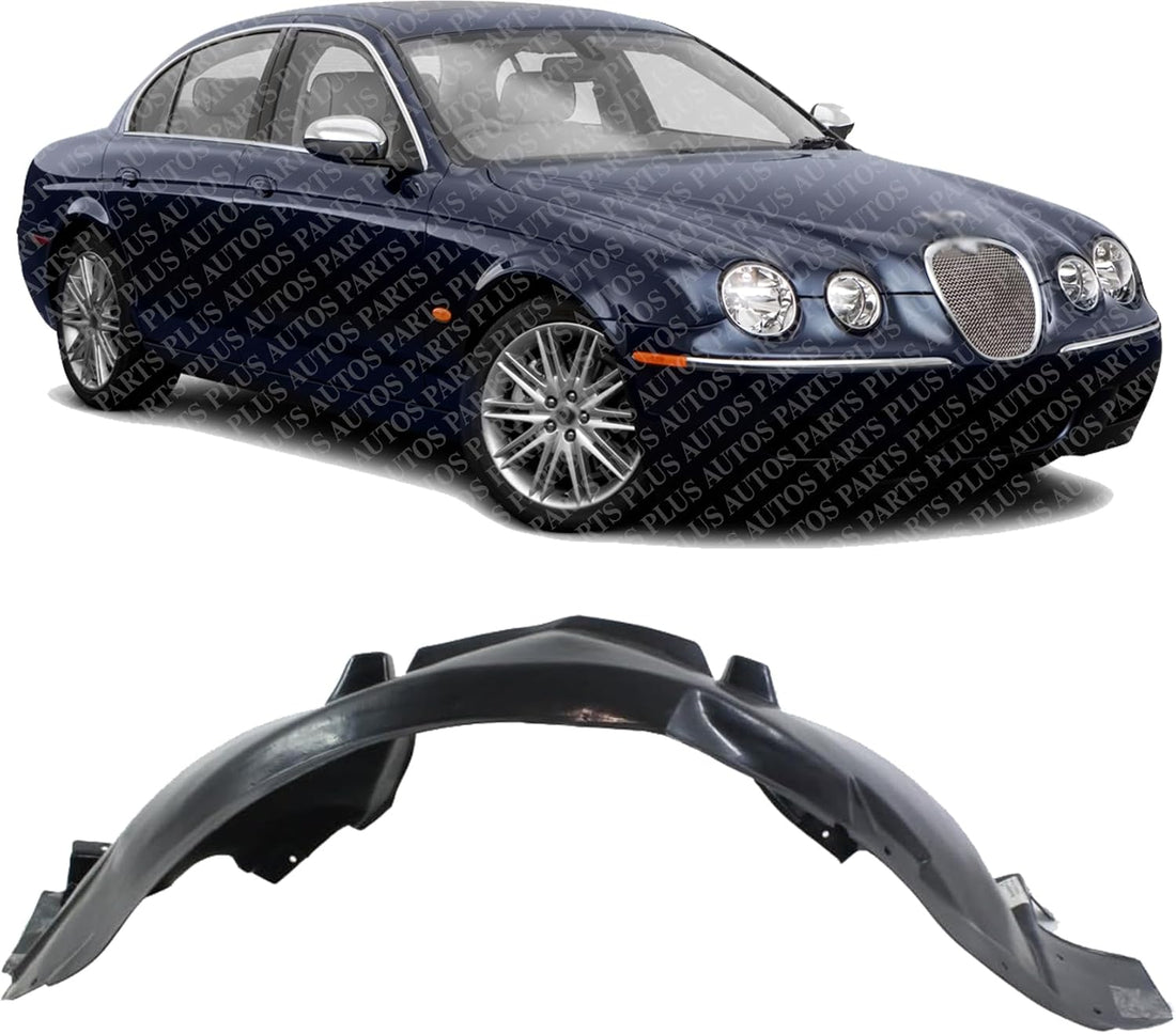 Front Fender Liner Right Passenger Side Direct Replacement Compatible With 2004-2008 Jaguar S-Type JA1249100 XR837522