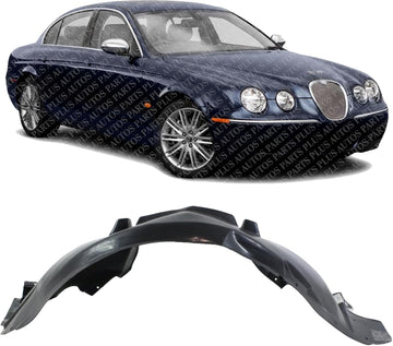 Front Fender Liner Right Passenger Side Direct Replacement Compatible With 2004-2008 Jaguar S-Type JA1249100 XR837522