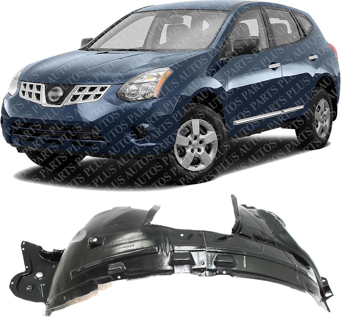 Front Fender Liner Left Driver Side Direct Replacement Compatible With 2014-2018 Nissan Rogue NI1248135 638436FL0A