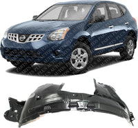 Front Fender Liner Left Driver Side Direct Replacement Compatible With 2014-2018 Nissan Rogue NI1248135 638436FL0A