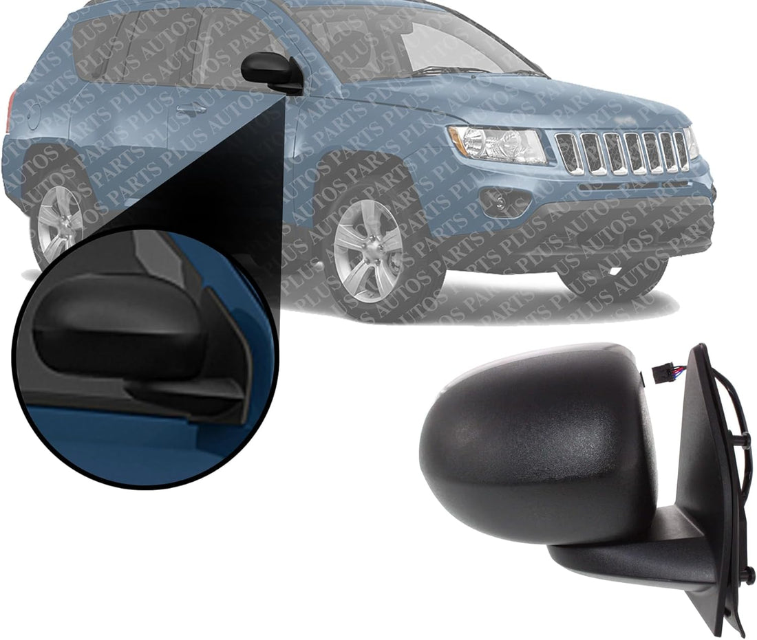 Front Mirror Non-Towing Manual Folding Heated Textured Right Passenger Side Direct Replacement Compatible With 2014-2021 Toyota Tundra TO1321303 879100C400 879100C440-PFM