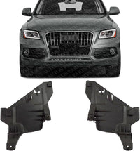 Set of 2 Front Head Light Bracket Plastic Left Driver & Right Passenger Side Direct Replacement Compatible with 2013-2017 Audi Q5 / SQ5 AU2509107 AU2508107 8R0941454A 8R0941453A