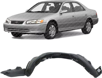 Front Fender Liner Left Driver Side Direct Replacement Compatible With 1997-2001 Toyota Camry TO1248102 5387606020