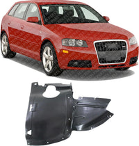 Front Section Fender Liner Right Passenger Side Direct Replacement Compatible With 2006-2011 Audi A3 AU1251101 8P0821192B