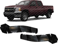 Set Of 2 Front Bumper Filler Support Bracket Left Driver & Right Passenger Side Direct Replacement Compatible With 2007-2010 Chevrolet Silverado 2500/3500 GM1042109 GM1043109