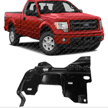 Front Bumper Bracket Steel Right Passenger Side Direct Replacement Compatible With 2009-2014 Ford F-Series FO1067180 9L3Z17B984A