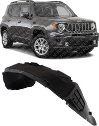 Front Inner Fender Liner Right Passenger Side Direct Replacement Compatible With 2019-2023 Jeep Renegade CH1249216 68438806AA
