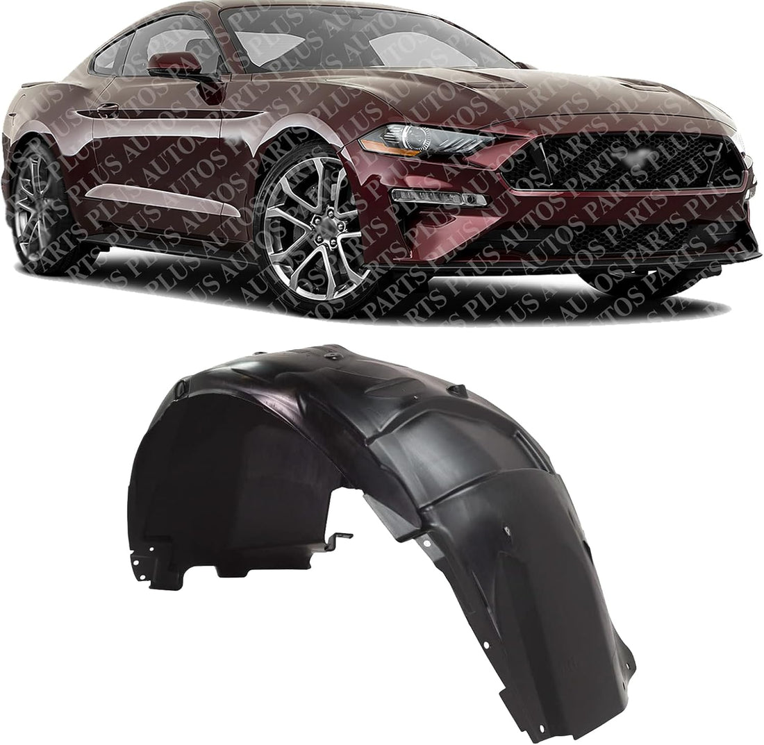 Front Fender Liner Right Passenger Side Direct Replacement Compatible With 2018-2022 Ford Mustang FO1249189 JR3Z16102A