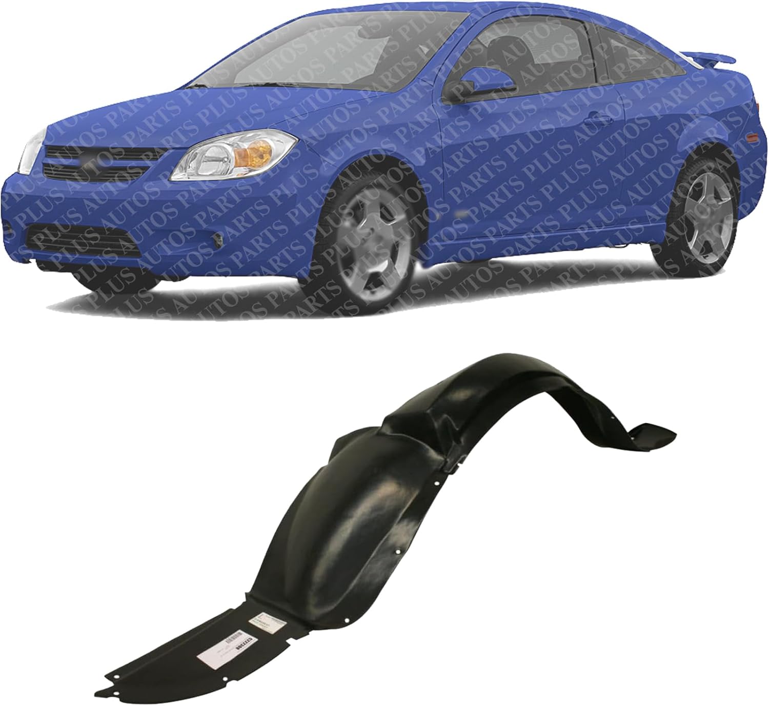 Front Fender Liner Left Driver Side Direct Replacement Compatible With 2005-2010 Chevrolet Cobalt / 2007-2009 Pontiac G5 GM1250120 15845961