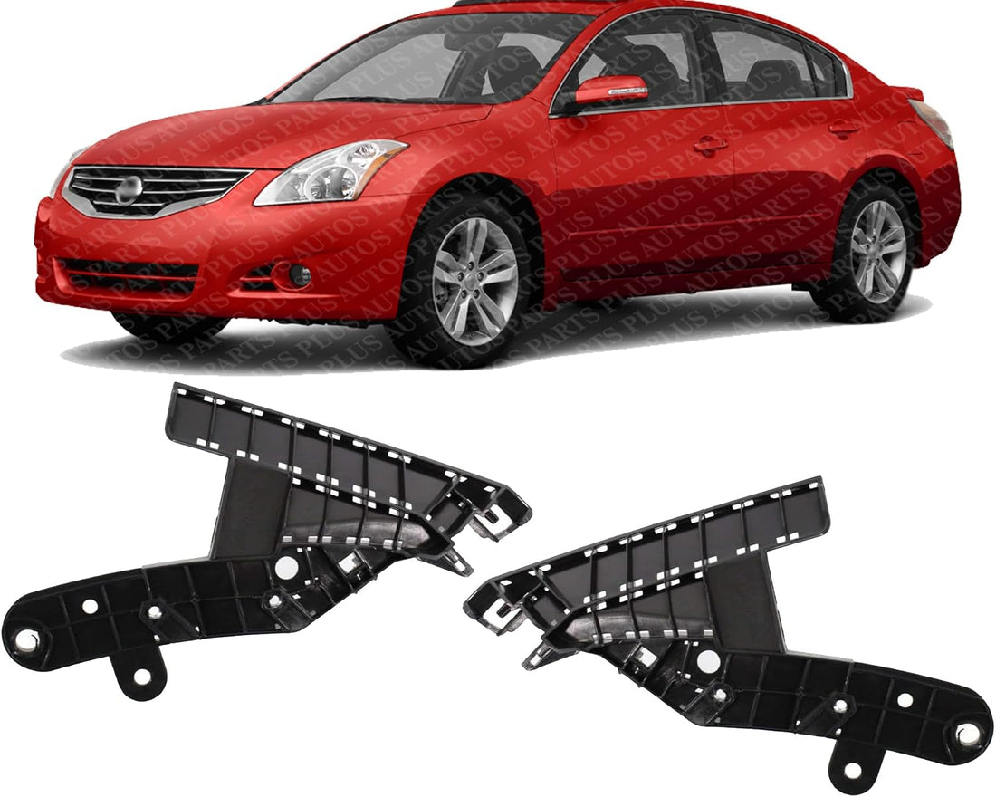 Set Of 2 Front Bumper Bracket Plastic Left Driver & Right Passenger Side Direct Replacement Compatible With 2013-2015 Nissan Altima NI1043102 NI1042102 620583TA0A 620593TA0A