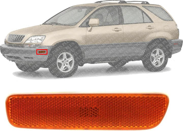 Front Side Marker Light Assembly Left Driver Side Direct Replacement Compatible With 1999-2003 Lexus RX300 LX2550102 8174048010