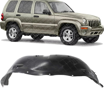 Front Fender Liner Right Passenger Side Direct Replacement Compatible With 2002-2004 Jeep Liberty CH1249118 55360144AG