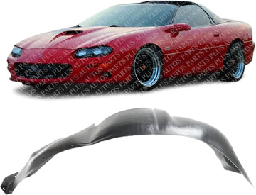 Front Fender Liner Left Driver Side Direct Replacement Compatible With 1993-2002 Chevrolet Camaro GM1248105 10296526