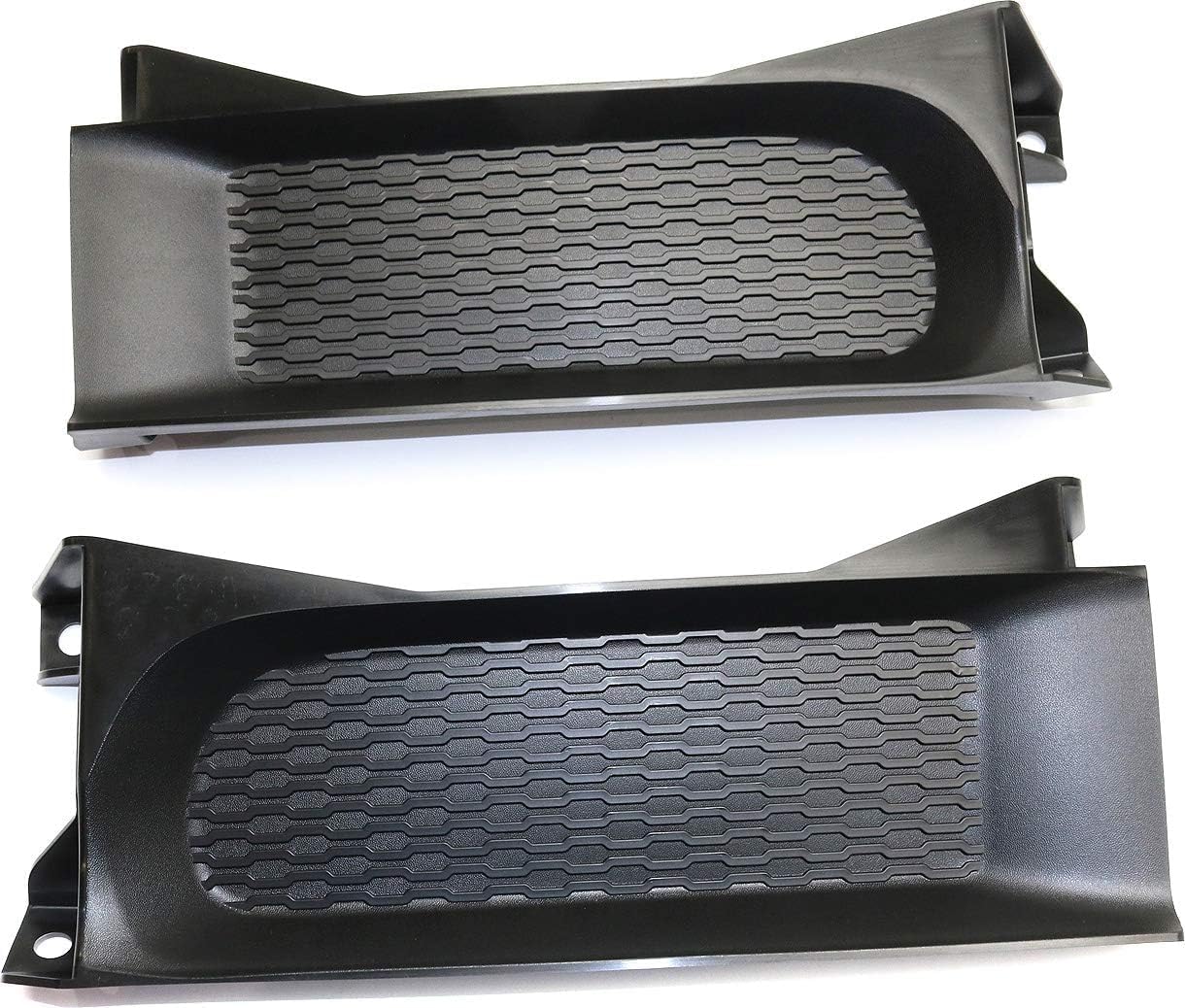 Set Of 2 Front Bumper Trim Textured Left Driver & Right Passenger Side Direct Replacement Compatible With 2013-2018 Ram 1500 CH1037112 68196984AA