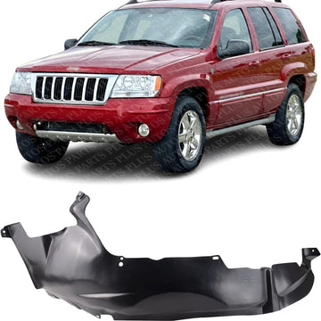 Front Fender Liner Left Driver Side Direct Replacement Compatible With 2004 Jeep Grand Cherokee CH1248142 55136229AD