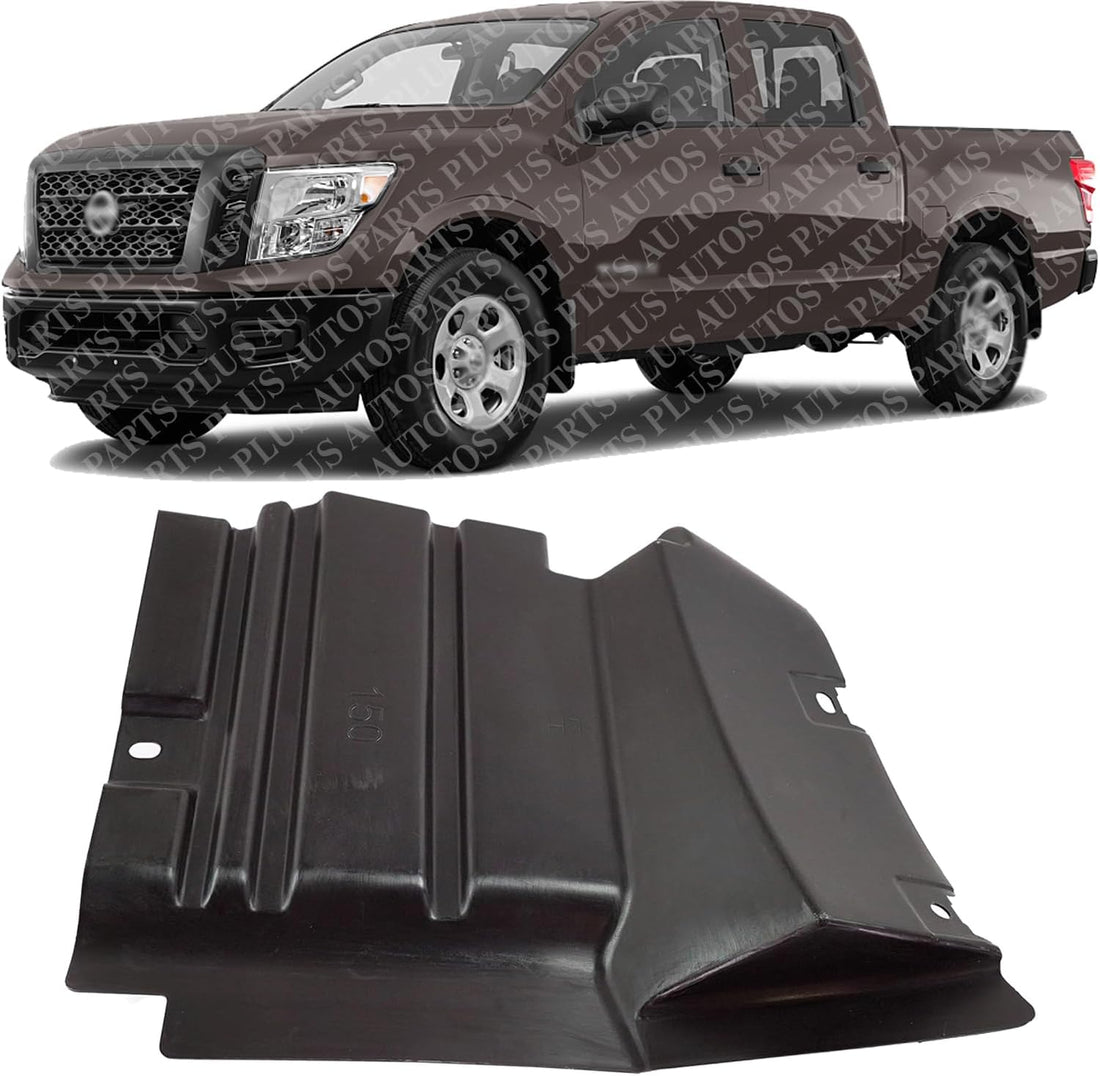 Front Section Fender Liner Left Driver Side Direct Replacement Compatible With 2017-2019 Nissan Titan NI1248176 63845EZ40B