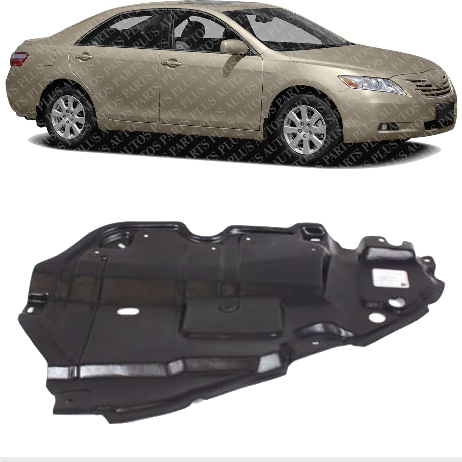 Front Engine Splash Shield Under Cover Right Passenger Side Direct Replacement Compatible With 2007-2009 Toyota Camry TO1228135 5144106060