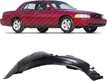 Front Fender Liner Right Passenger Side Direct Replacement Compatible With 1995-2002 Ford Crown Victoria/Mercury Grand Marquis FO1247110 F8AZ16054AA