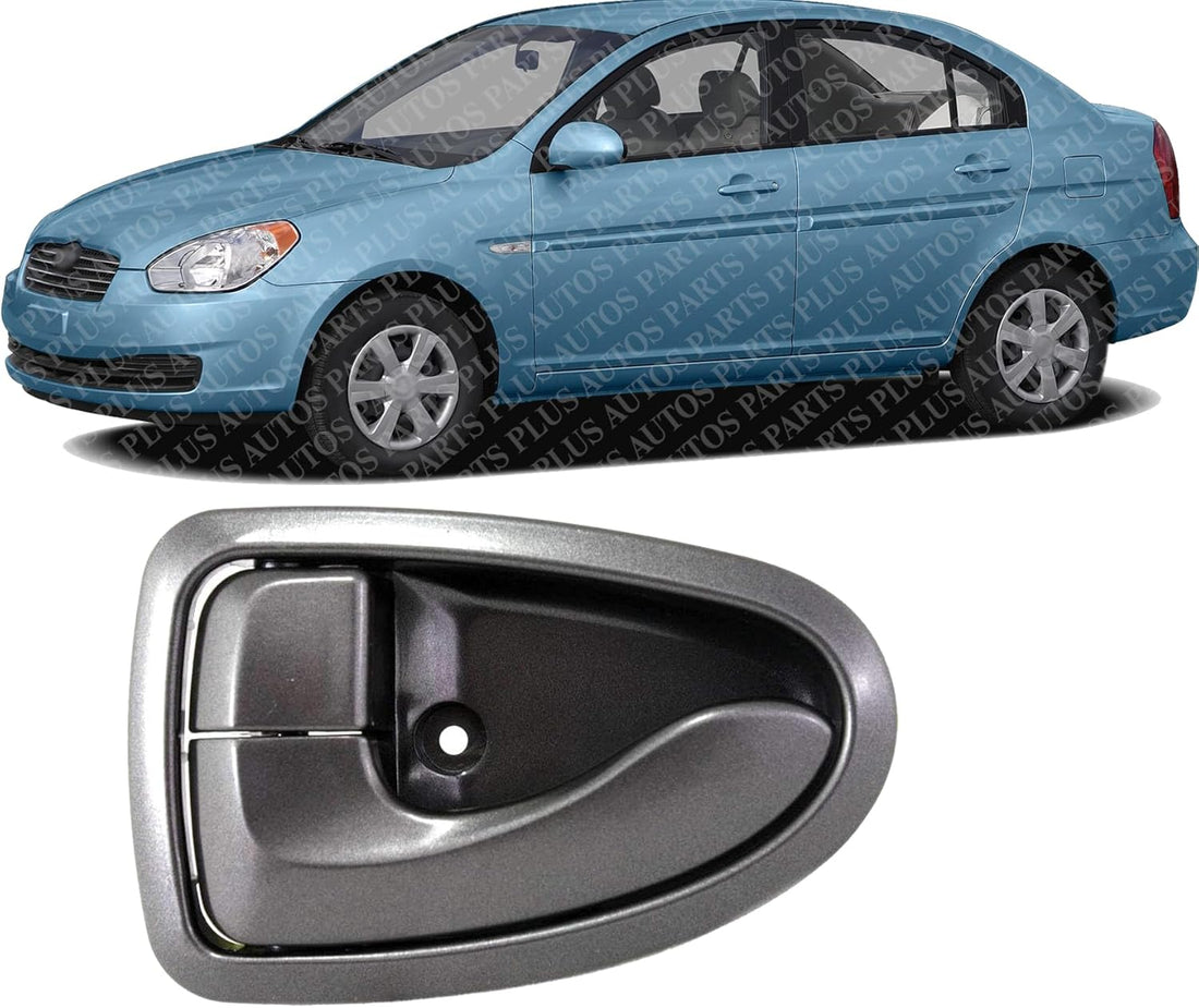 Front Or Rear Interior Door Handle Left Driver Side Direct Replacement Compatible with 2000-2006 Hyundai Accent HY1352112 8261025000