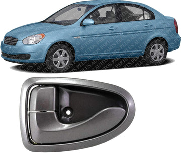 Front Or Rear Interior Door Handle Left Driver Side Direct Replacement Compatible with 2000-2006 Hyundai Accent HY1352112 8261025000