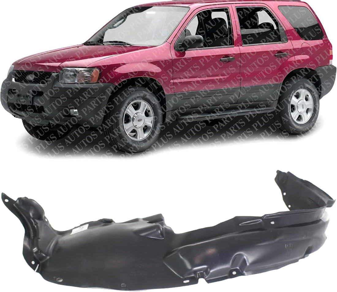 Front Fender Liner Left Driver Side Direct Replacement Compatible With 2001-2004 Ford Escape FO1248110 YL8Z16103BA