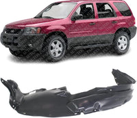 Front Fender Liner Left Driver Side Direct Replacement Compatible With 2001-2004 Ford Escape FO1248110 YL8Z16103BA