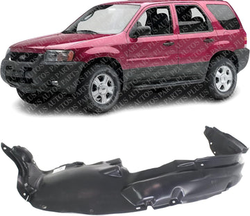 Front Fender Liner Left Driver Side Direct Replacement Compatible With 2001-2004 Ford Escape FO1248110 YL8Z16103BA